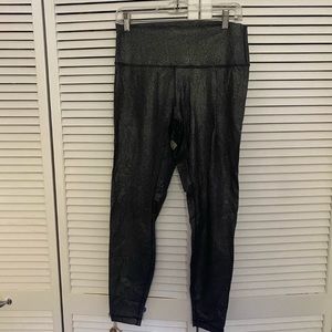Lululemon graphite/metallic leggings